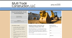 Desktop Screenshot of multitradeconstructionllc.com