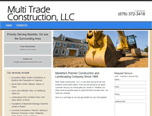 Tablet Screenshot of multitradeconstructionllc.com